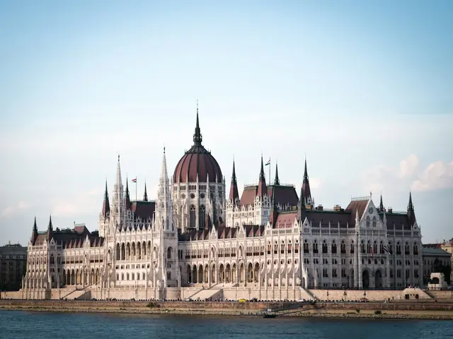 The Parliament Building on the Danube in Budapest